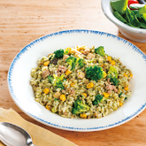 炊飯器で作るバジルピラフ