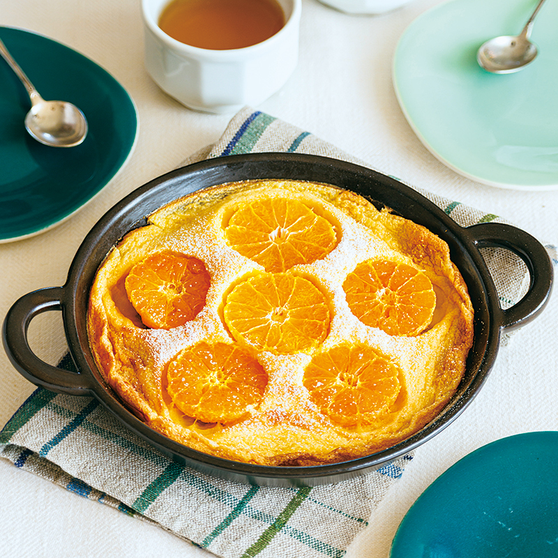 たっぷりみかんのクラフティ