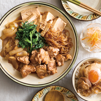 鶏のすき焼き、『ゆずなます』（3人分）