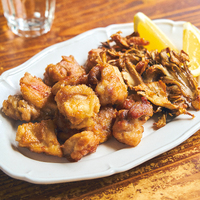 W衣の鶏から揚げ・まいたけから揚げ