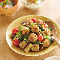 いわしつみれと彩り野菜のうまみ甘酢あん