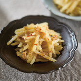 細切りじゃがいもの明太あえ