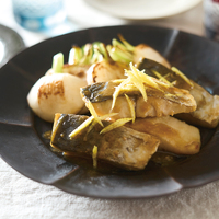 さわらとかぶのゆずみそ焼き