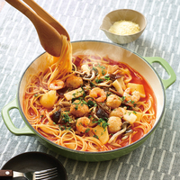 海鮮トマトパスタ鍋