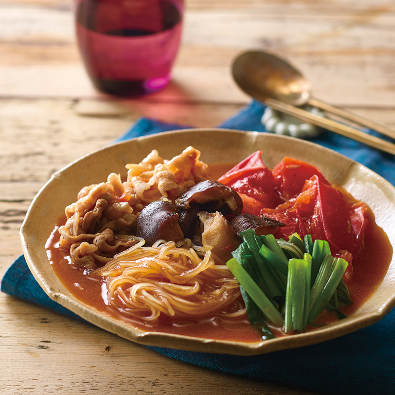 乾しいたけと春雨の韓国風煮物