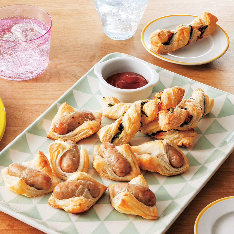 ミニウインナーパイ＆ねじねじ野菜パイ