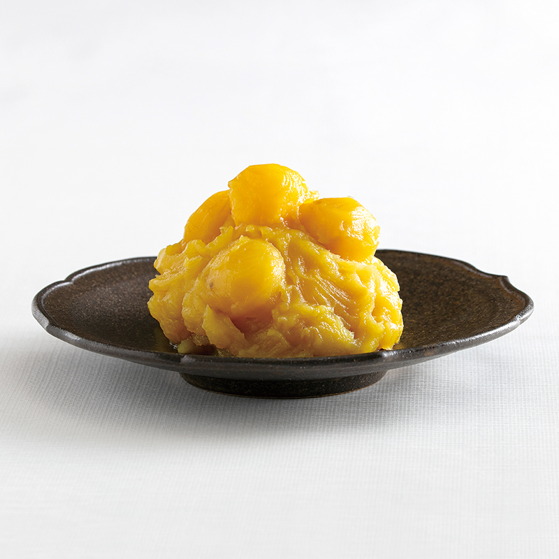 『熟成産直さつまいもペースト』で 甘さひかえめ栗きんとん