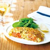 有機じゃがいもと鮭のカリほくガレット