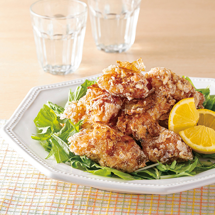 かつお節衣の鶏唐揚げ