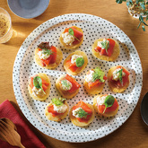 スモークサーモンのポテトカナッペ