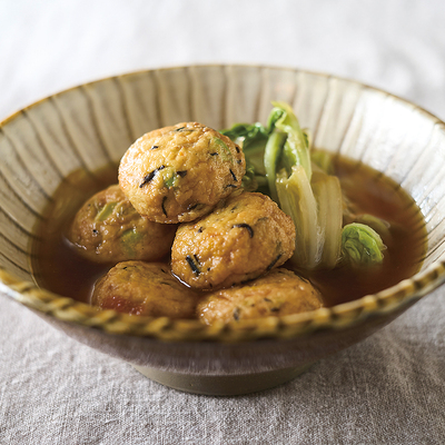 がんもどきと白菜の煮びたし