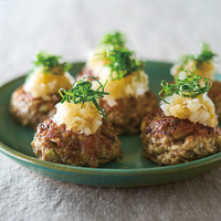 豚肉ときのこのつくね 大根おろしのせ