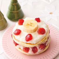 ミルククリームのクリスマスパンケーキ