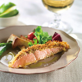 サーモンの香草パン粉焼き