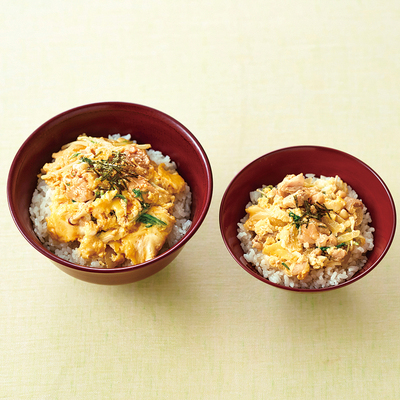 【取り分けレシピ】だしが効いた親子丼セット