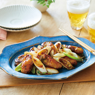 ねぎとかきのバター照り焼き