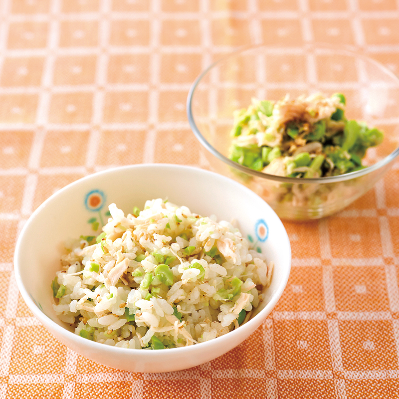 枝豆ササミの混ぜごはん