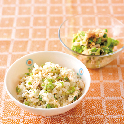 枝豆ササミの混ぜごはん