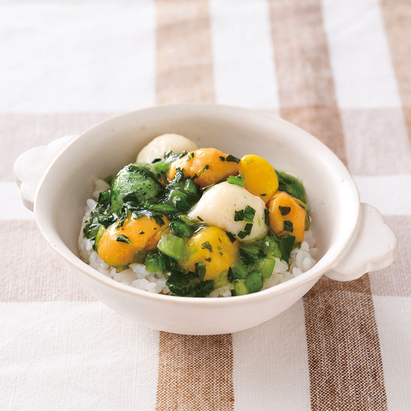 おさかなボールのあんかけ丼