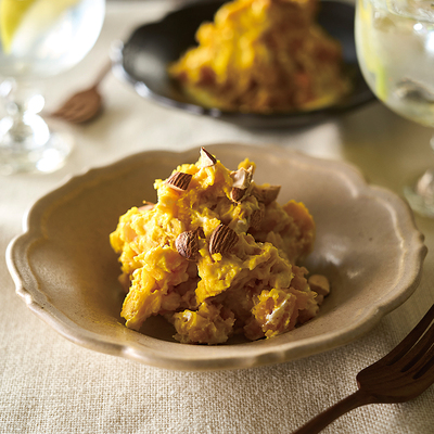 かぼちゃのヨーグルトマヨサラダ