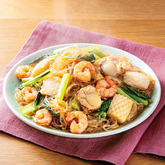 ゆでずに使える春雨でシーフードチャプチェ風