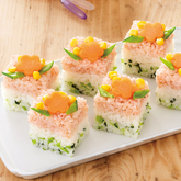 キューブ三色ずし