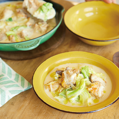 キャベツとチキンのクリーム煮