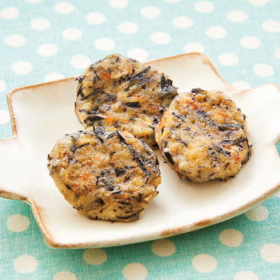 ひじきと桜えびの焼きがんも風