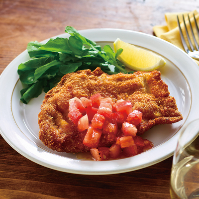 ミラノ風カツレツ フレッシュトマトソース