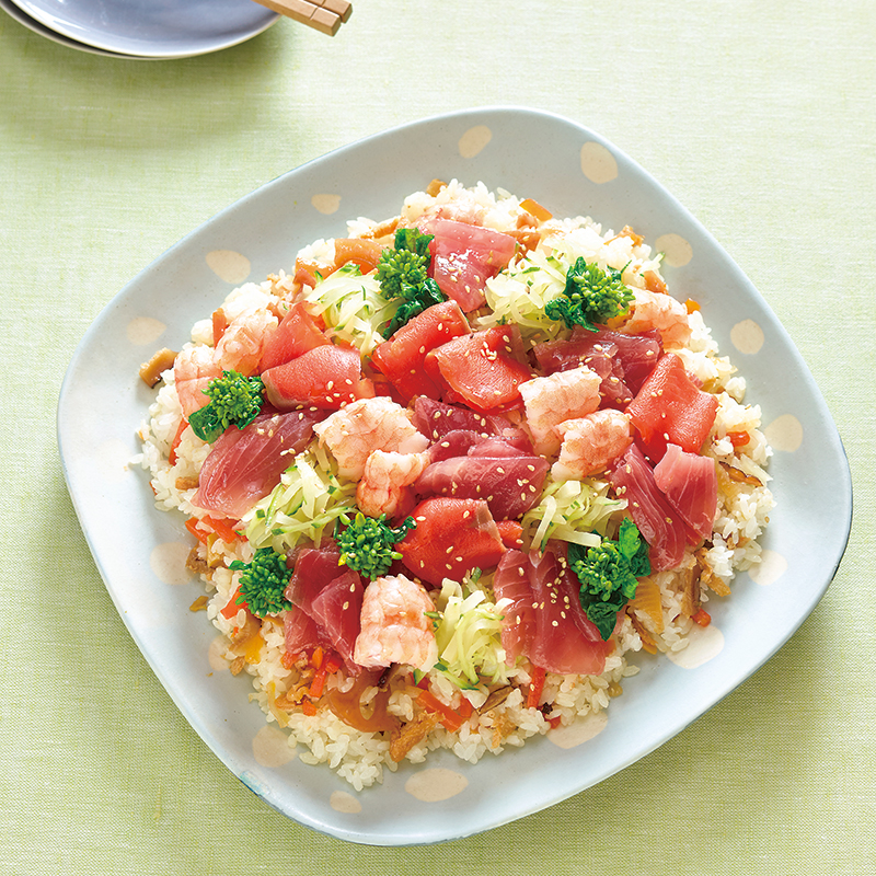 ごま油香る海鮮ちらしずし