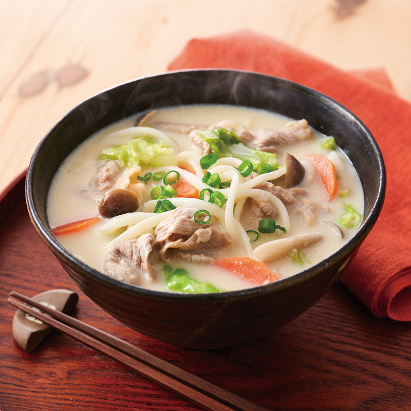 豆乳野菜みそうどん