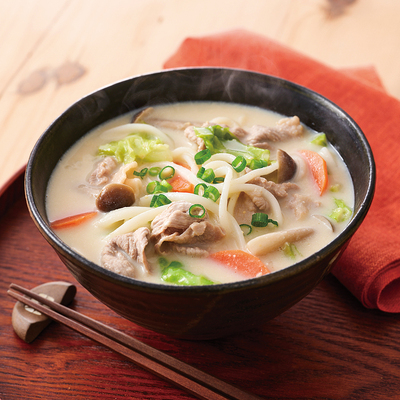 豆乳野菜みそうどん