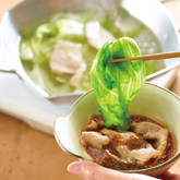 レタスのしゃぶしゃぶオイスターソースたれ