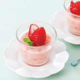 甘酒いちごプリン