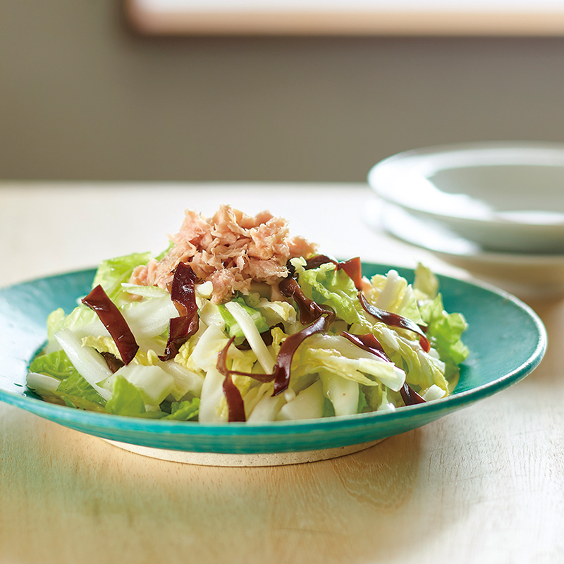 春白菜ときくらげのツナサラダ