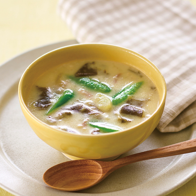 昆布とじゃがいものミルクスープ