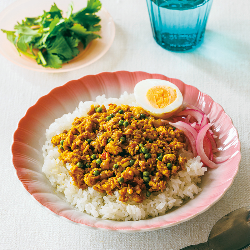 山椒香る和風スパイスキーマカレー