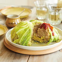 春キャベツの巻かないロールキャベツ風