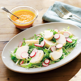 有機人参ドレッシングの焼きかぶサラダ