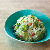 『ぷるんぷあん』の 梅きゅうりあえ