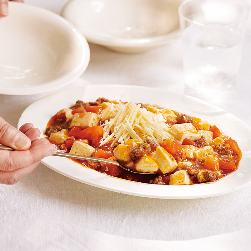 新しょうがのトマト麻婆豆腐