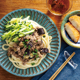 いわしの肉みそ冷やしうどん、『国産玉ねぎ天』（2人分）