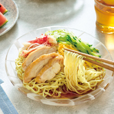 レンチン鶏チャーシューの冷し中華