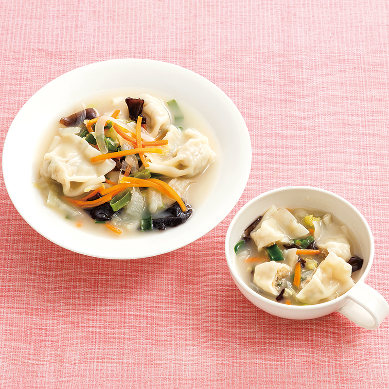 【取り分けレシピ】白湯水餃子スープセット
