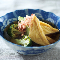 油揚げとブロッコリーのレンジ煮