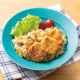 カレーチキンとスパイシーライス