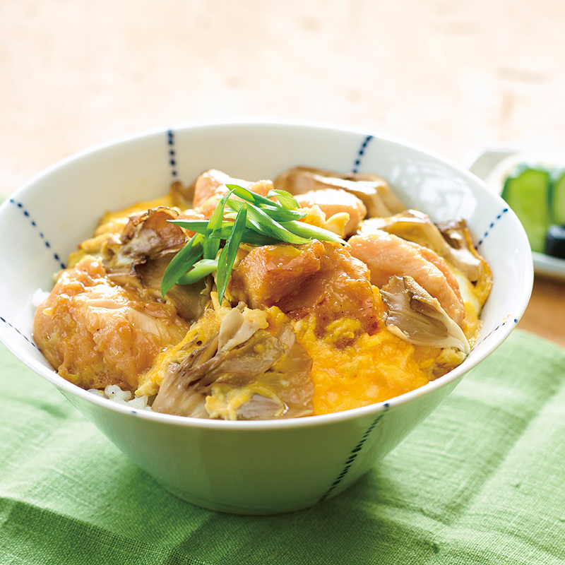 きのこ入り親子丼