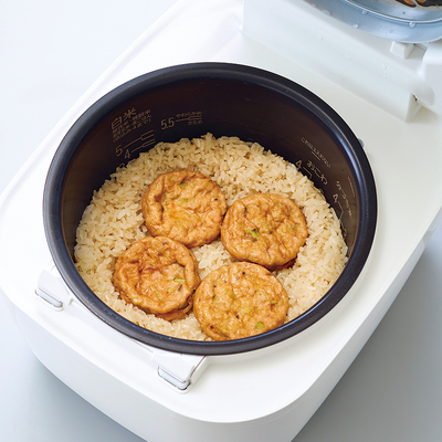 丸ごとがんもの炊き込みごはん