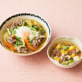 【取り分けレシピ】たっぷり野菜の肉吸い風（産直牛肉使用）セット