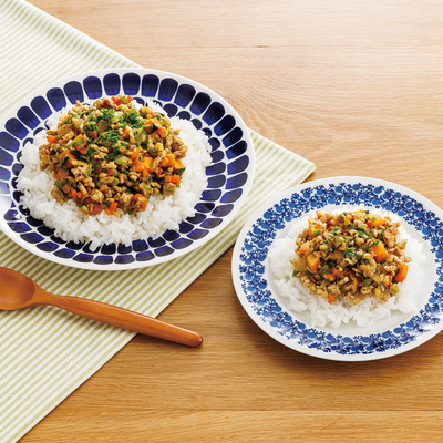 【取り分けレシピ】野菜が摂れる！ドライカレーセット